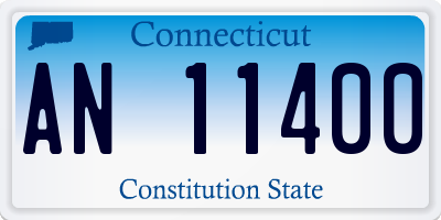 CT license plate AN11400