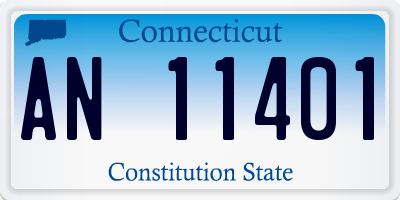 CT license plate AN11401
