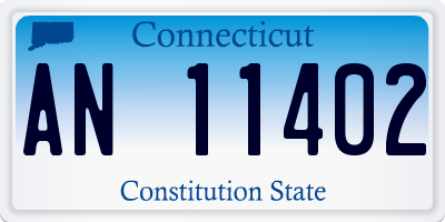 CT license plate AN11402