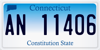 CT license plate AN11406