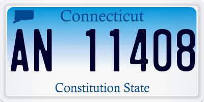 CT license plate AN11408