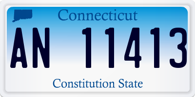 CT license plate AN11413