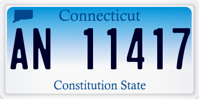 CT license plate AN11417