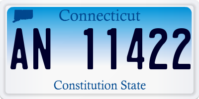 CT license plate AN11422