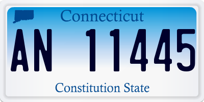 CT license plate AN11445