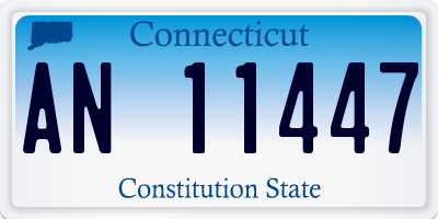 CT license plate AN11447