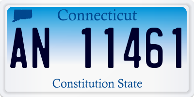 CT license plate AN11461
