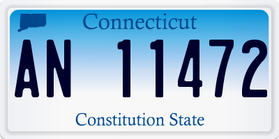 CT license plate AN11472