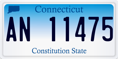CT license plate AN11475
