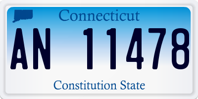 CT license plate AN11478