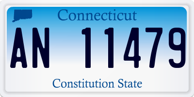 CT license plate AN11479