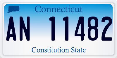 CT license plate AN11482