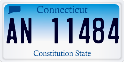 CT license plate AN11484