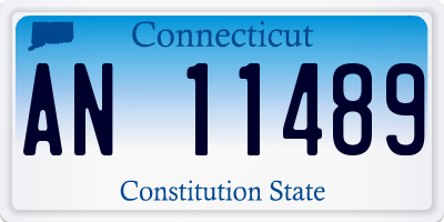 CT license plate AN11489