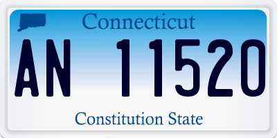 CT license plate AN11520