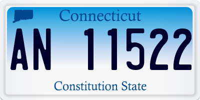 CT license plate AN11522