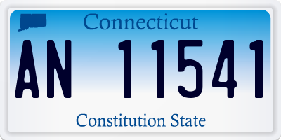 CT license plate AN11541