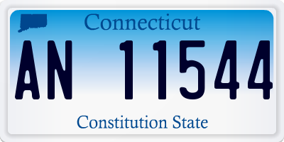 CT license plate AN11544