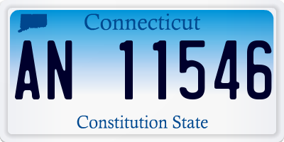 CT license plate AN11546