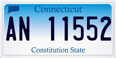 CT license plate AN11552