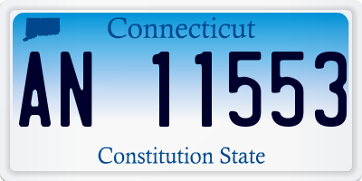 CT license plate AN11553