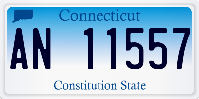 CT license plate AN11557