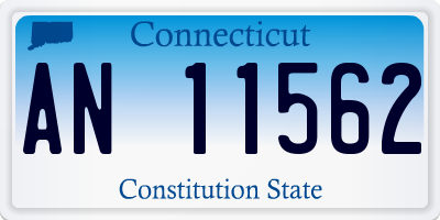 CT license plate AN11562