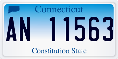 CT license plate AN11563
