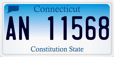 CT license plate AN11568