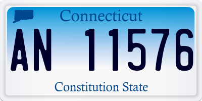 CT license plate AN11576