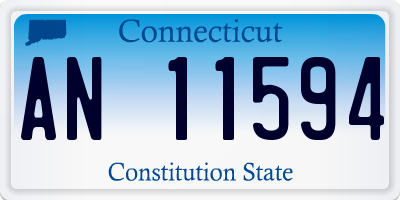 CT license plate AN11594