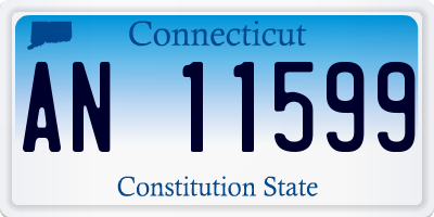 CT license plate AN11599