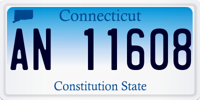 CT license plate AN11608