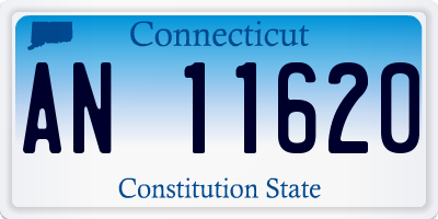 CT license plate AN11620