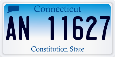 CT license plate AN11627