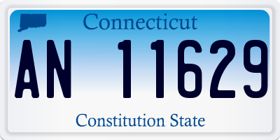 CT license plate AN11629