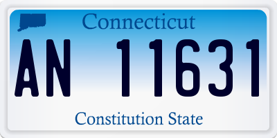 CT license plate AN11631