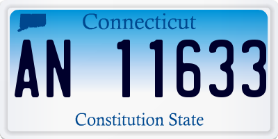 CT license plate AN11633