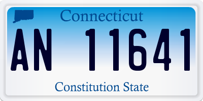 CT license plate AN11641