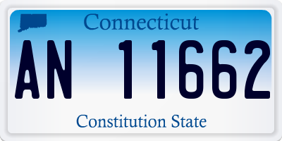 CT license plate AN11662