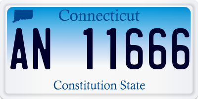 CT license plate AN11666