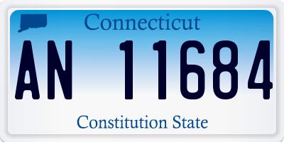 CT license plate AN11684