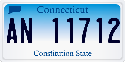 CT license plate AN11712