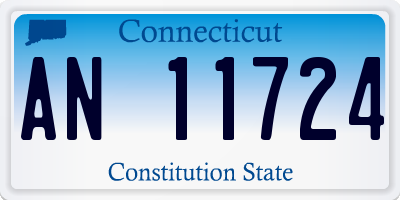 CT license plate AN11724