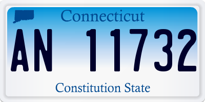 CT license plate AN11732