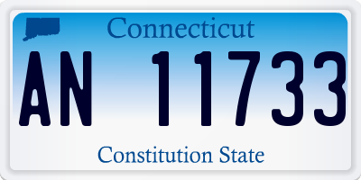 CT license plate AN11733