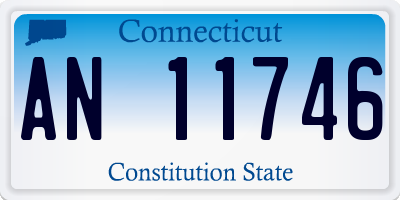 CT license plate AN11746