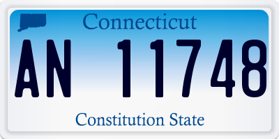 CT license plate AN11748
