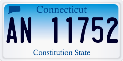 CT license plate AN11752