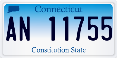 CT license plate AN11755